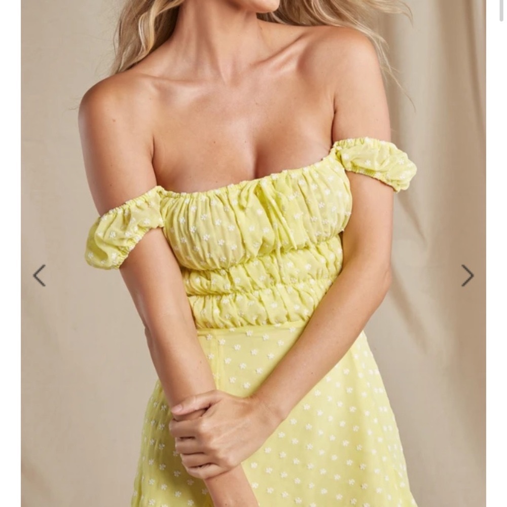 Yellow Sunflower Babydoll Dress